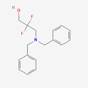 molecular formula C17H19F2NO B8805666 3-(Dibenzylamino)-2,2-difluoropropan-1-ol 