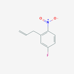 molecular formula C9H8FNO2 B8805687 2-Allyl-4-fluoro-1-nitrobenzene 