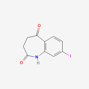molecular formula C10H8INO2 B8805689 8-iodo-2,3,4,5-tetrahydro-1H-1-benzazepine-2,5-dione 