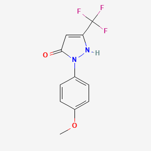 1-(4-methoxyphenyl)-3-(trifluoromethyl)-1H-pyrazol-5-ol