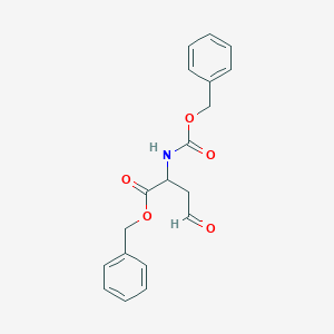 molecular formula C19H19NO5 B8805736 Benzyl 4-oxo-2-[[(phenylmethoxy)carbonyl]amino]butanoate CAS No. 58641-56-8