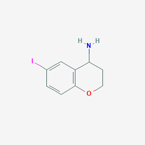 molecular formula C9H10INO B8805768 6-Iodochroman-4-amine 