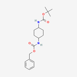 Benzyl tert-butyl trans-cyclohexane-1,4-diyldicarbamate
