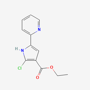 Ethyl 2-Chloro-5-(2-pyridyl)-1H-pyrrole-3-carboxylate