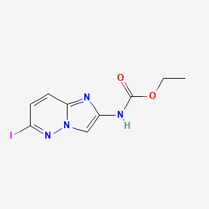 molecular formula C9H9IN4O2 B8805863 Ethyl (6-iodoimidazo[1,2-B]pyridazin-2-YL)carbamate CAS No. 1005785-69-2