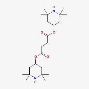 molecular formula C22H40N2O4 B8805870 bis(2,2,6,6-tetramethylpiperidin-4-yl) butanedioate CAS No. 62782-03-0