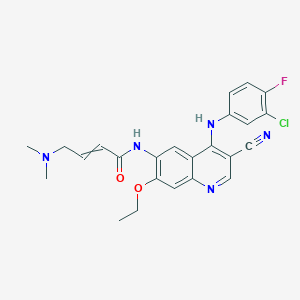 N-[4-(3-chloro-4-fluoroanilino)-3-cyano-7-ethoxy-6-quinolinyl]-4-(dimethylamino)-2-butenamide