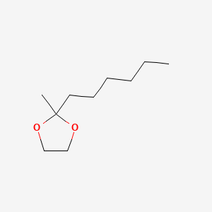 molecular formula C10H20O2 B8805979 2-Hexyl-2-methyl-1,3-dioxolane CAS No. 937-94-0