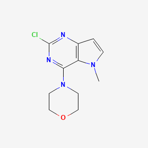 4-(2-Chloro-5-methyl-5H-pyrrolo[3,2-d]pyrimidin-4-yl)morpholine
