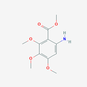 molecular formula C11H15NO5 B8806026 Methyl 6-amino-2,3,4-trimethoxybenzoate CAS No. 1968-72-5