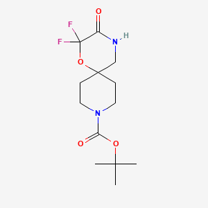 tert-Butyl 2,2-difluoro-3-oxo-1-oxa-4,9-diazaspiro[5.5]undecane-9-carboxylate