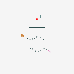 molecular formula C9H10BrFO B8806046 2-(2-Bromo-5-fluorophenyl)propan-2-ol 