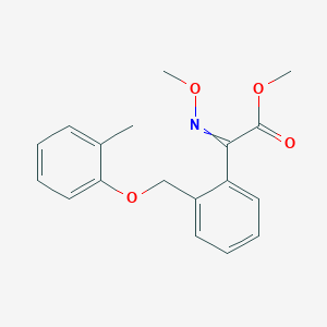 molecular formula C18H19NO4 B8806048 methyl 2-methoxyimino-2-[2-[(2-methylphenoxy)methyl]phenyl]acetate 