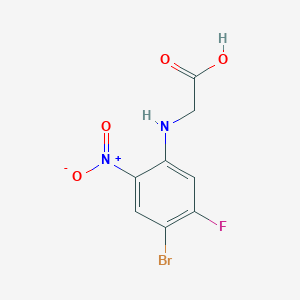 2-[(4-Bromo-5-fluoro-2-nitrophenyl)amino]acetic Acid