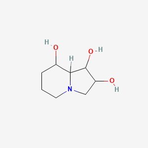 molecular formula C8H15NO3 B8806068 Octahydroindolizine-1,2,8-triol 