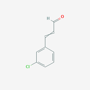 molecular formula C9H7ClO B8806069 3-(3-Chlorophenyl)-2-propenal 