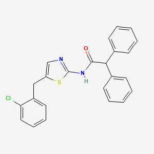 molecular formula C24H19ClN2OS B8806074 N-[5-(2-chlorobenzyl)-1,3-thiazol-2-yl]-2,2-diphenylacetamide CAS No. 5325-06-4