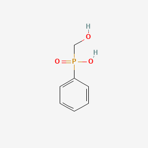 molecular formula C7H8O3P+ B8806135 Hydroxymethylphenylphosphinic acid CAS No. 61451-78-3