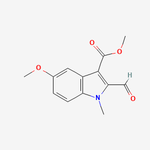 B8806199 Methyl 2-formyl-5-methoxy-1-methyl-1H-indole-3-carboxylate CAS No. 152593-20-9