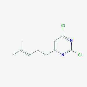 2,4-Dichloro-6-(4-methylpent-3-en-1-yl)pyrimidine