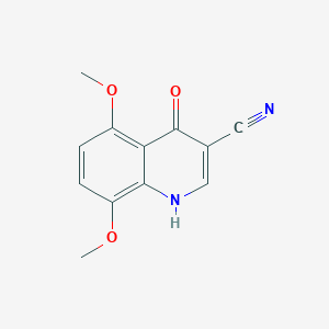 3-Quinolinecarbonitrile, 4-hydroxy-5,8-dimethoxy-