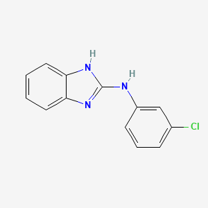 molecular formula C13H10ClN3 B8806331 N-(Benzimidazol-2-yl)-3-chloroaniline CAS No. 56721-64-3