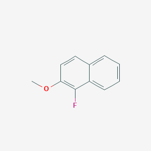 molecular formula C11H9FO B8806393 1-Fluoro-2-methoxynaphthalene CAS No. 27602-71-7