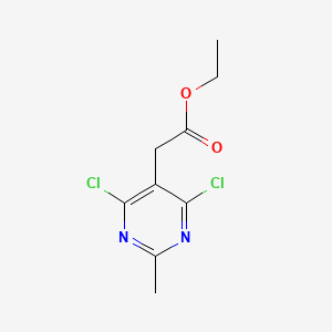 Ethyl 2-(4,6-dichloro-2-methylpyrimidin-5-yl)acetate