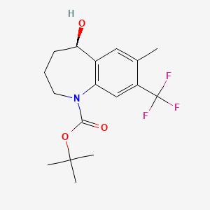 (R)-tert-Butyl 5-hydroxy-7-methyl-8-(trifluoromethyl)-2,3,4,5-tetrahydro-1H-benzo[b]azepine-1-carboxylate