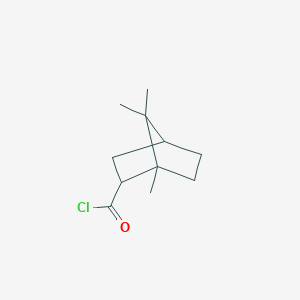 molecular formula C11H17ClO B8806448 4,7,7-Trimethyl-3-bicyclo[2.2.1]heptanecarbonyl chloride 