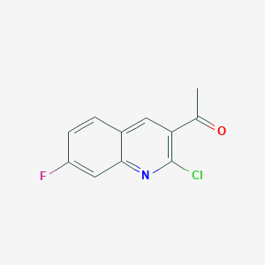 1-(2-Chloro-7-fluoroquinolin-3-yl)ethanone
