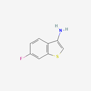 molecular formula C8H6FNS B8806502 6-Fluorobenzo[b]thiophen-3-amine CAS No. 142364-00-9