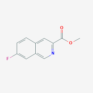 molecular formula C11H8FNO2 B8806538 Methyl 7-fluoroisoquinoline-3-carboxylate 
