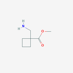 molecular formula C7H13NO2 B8806555 Methyl 1-(Aminomethyl)cyclobutanecarboxylate 