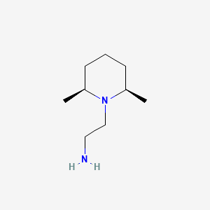 molecular formula C9H20N2 B8806567 2-(cis-2,6-Dimethylpiperidin-1-yl)ethanamine 