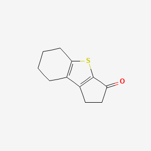 molecular formula C11H12OS B8806629 5,6,7,8-Tetrahydro-1H-benzo[b]cyclopenta[d]thiophen-3(2H)-one 