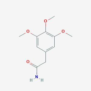 molecular formula C11H15NO4 B8806645 2-(3,4,5-Trimethoxyphenyl)acetamide CAS No. 91248-14-5