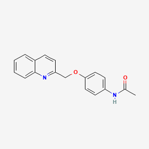 Acetamide, N-[4-(2-quinolinylmethoxy)phenyl]-
