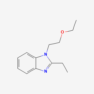 molecular formula C13H18N2O B8806722 1-(2-Ethoxyethyl)-2-ethyl-1H-benzimidazole 