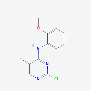 2-chloro-5-fluoro-N-(2-methoxyphenyl)pyrimidin-4-amine