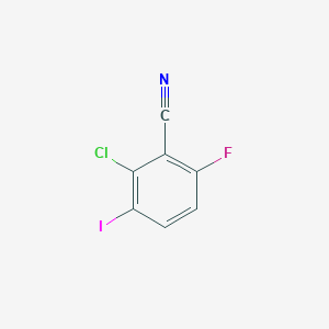 molecular formula C7H2ClFIN B8806768 2-Chloro-6-fluoro-3-iodobenzonitrile 