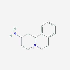 molecular formula C13H18N2 B8806774 2,3,4,6,7,11b-Hexahydro-1H-pyrido[2,1-a]isoquinolin-2-amine CAS No. 46386-64-5