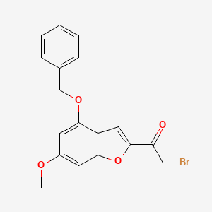 1-(4-(Benzyloxy)-6-methoxybenzofuran-2-yl)-2-bromoethanone