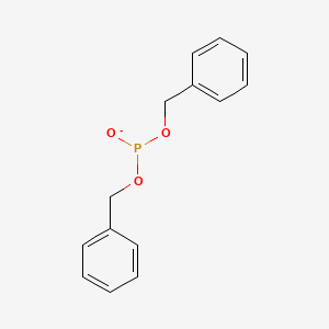 molecular formula C14H14O3P- B8806811 Bis(phenylmethyl) phosphite 