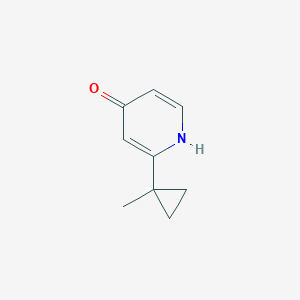 molecular formula C9H11NO B8806846 2-(1-Methylcyclopropyl)pyridin-4(1H)-one CAS No. 1163707-48-9