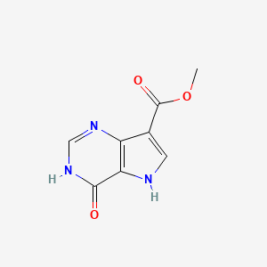molecular formula C8H7N3O3 B8806847 methyl 4-oxo-4,5-dihydro-3H-pyrrolo[3,2-d]pyrimidine-7-carboxylate 