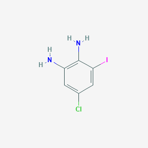 molecular formula C6H6ClIN2 B8806867 5-Chloro-3-iodobenzene-1,2-diamine CAS No. 153505-43-2