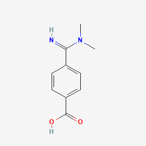 4-((Dimethylamino)iminomethyl)benzoic acid