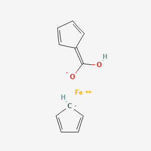 molecular formula C11H10FeO2 B8806968 Ferrocene, carboxy-(9CI) 