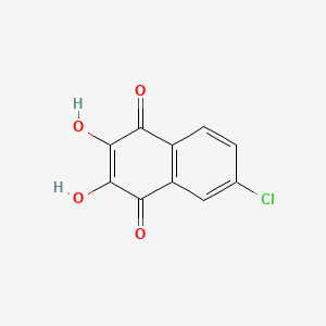 molecular formula C10H5ClO4 B8806976 6-Chloro-2,3-dihydroxy-1,4-naphthoquinone CAS No. 74237-20-0